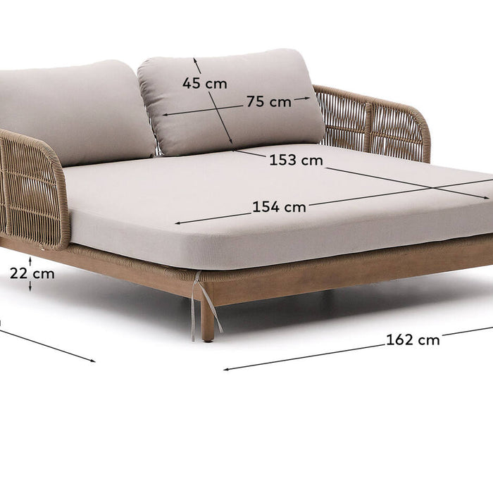Ligbed Catalina, 2 persoons ligstoel