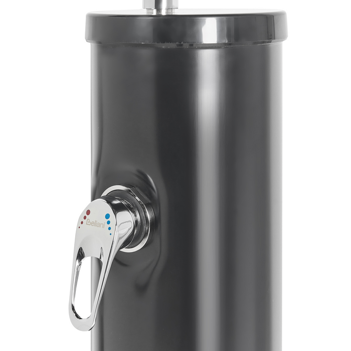 Beliani - JUANILLO - Buitendouche op zonne-energie - Zwart - PVC