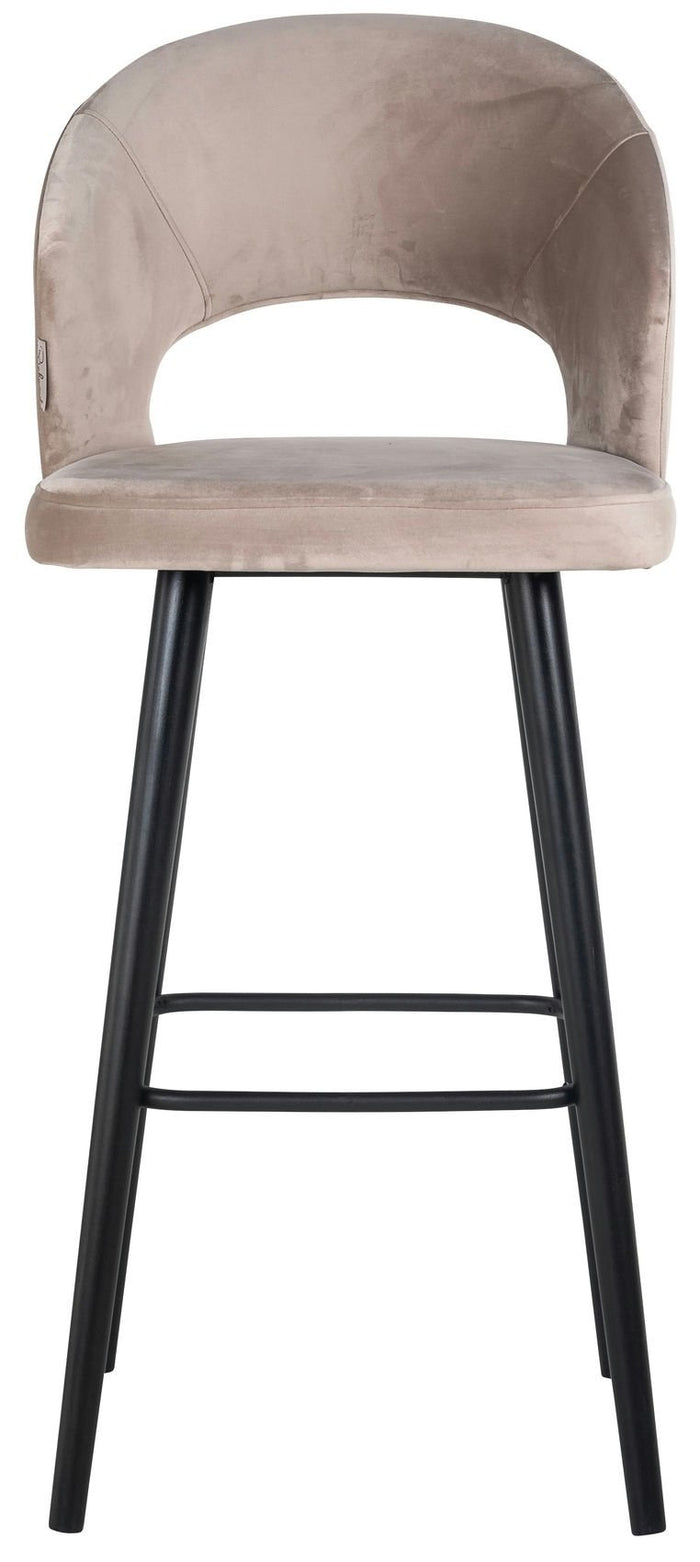 Richmond Interiors Savoy Barstoel Khaki Velvet