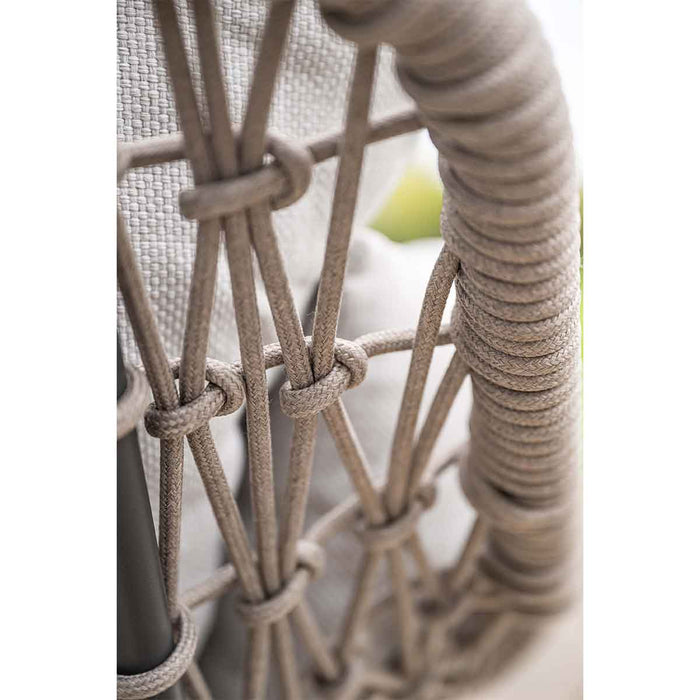 Garden Impressions Selene loungestoelen taupe - Tepa bijzettafel Ø50cm