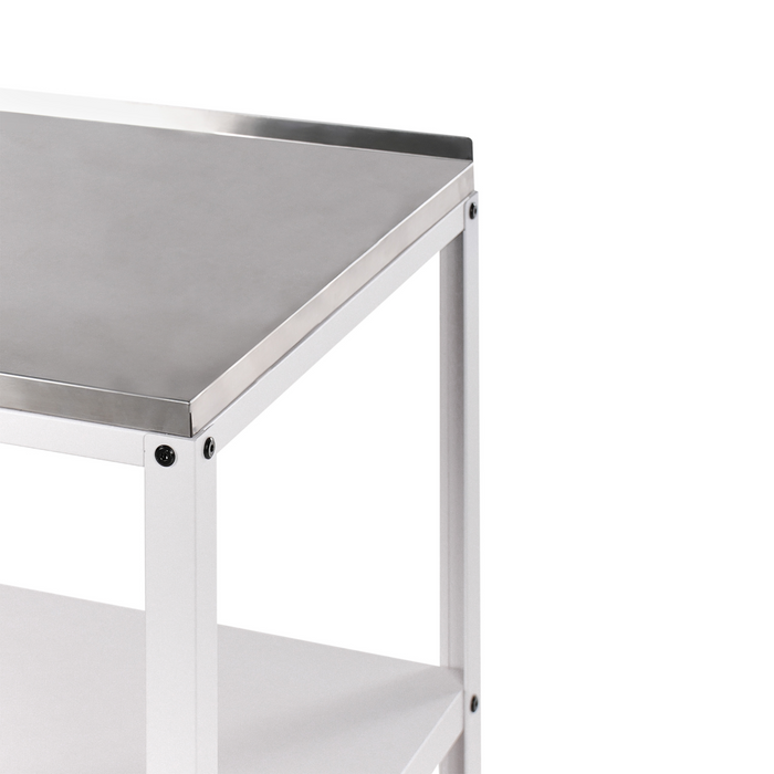 Beliani - VILAMA - Tuin kookeiland set - Wit - 2-delig - RVS