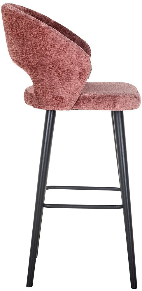Richmond Interiors Savoy Barstoel Roze Chenille