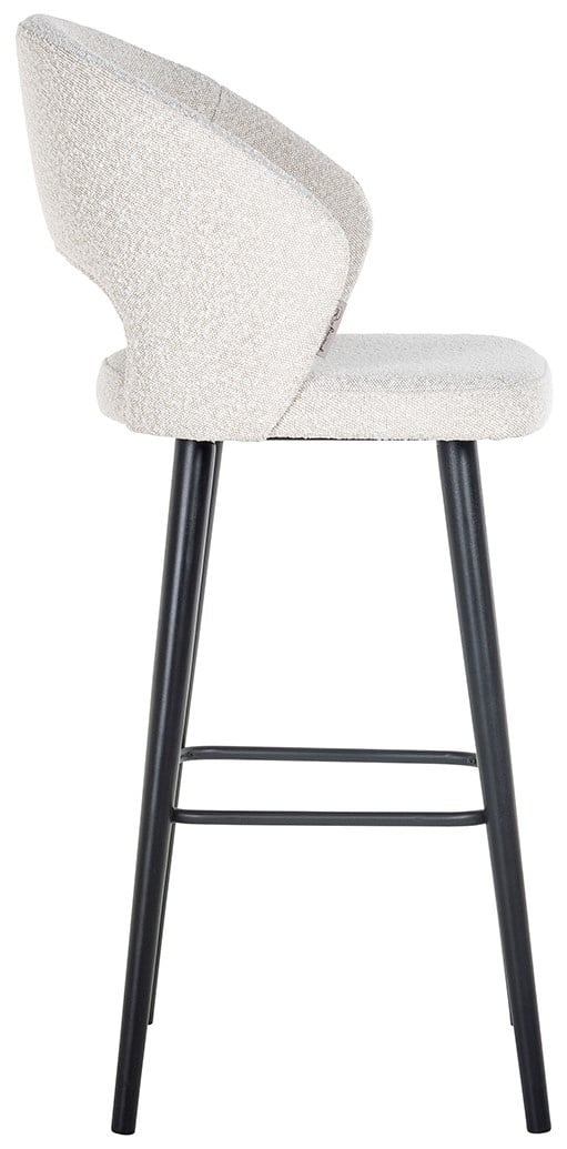 Richmond Interiors Savoy Barstoel Wit Bouclé