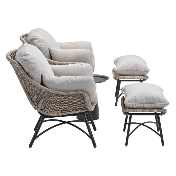 Garden Impressions Selene - Mati loungestoelen vintage willow