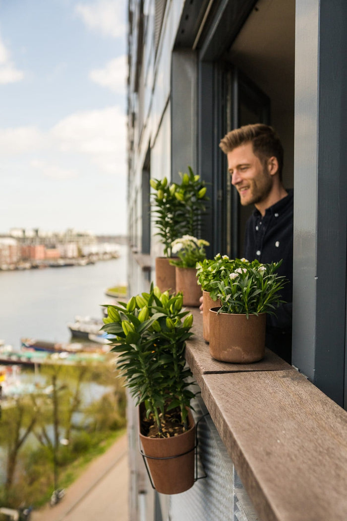 Artstone Pot Celine - Set van 4 - Grijs