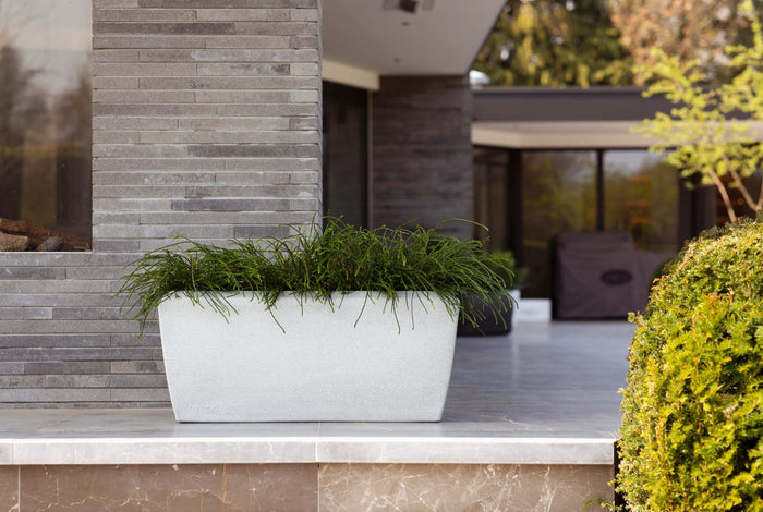 Capi Europe Bloembak rechthoek Arc Granite - 60x35x40 - Warm taupe