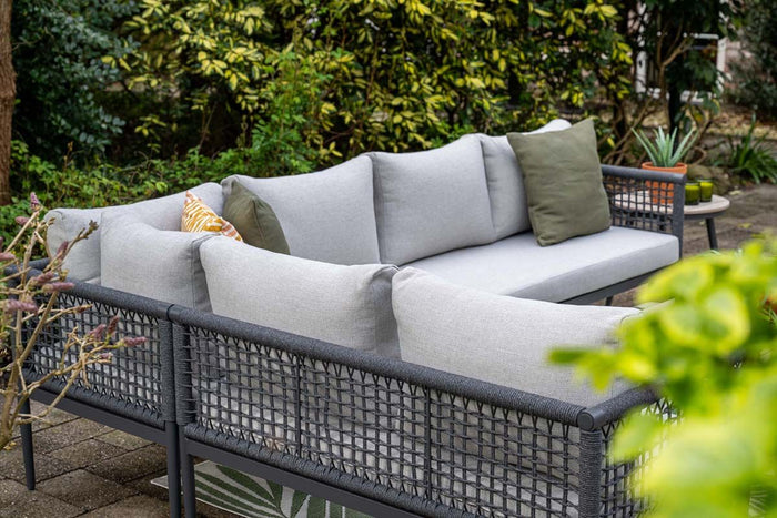 Teramon hoekset - 4-dlg. - carbon black - dark grey - valley sand