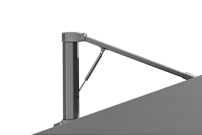 Platinum Beaufort Premium 3,2x3,2 m - Faded Black met voet en hoes