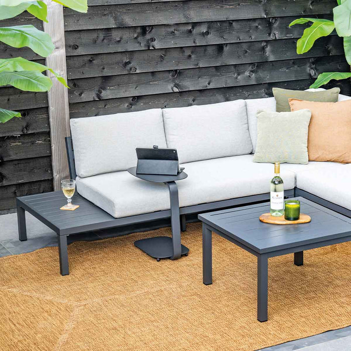 Garden Impressions Sem laptop bijzettafel 45x30xH51 cm - donker grijs