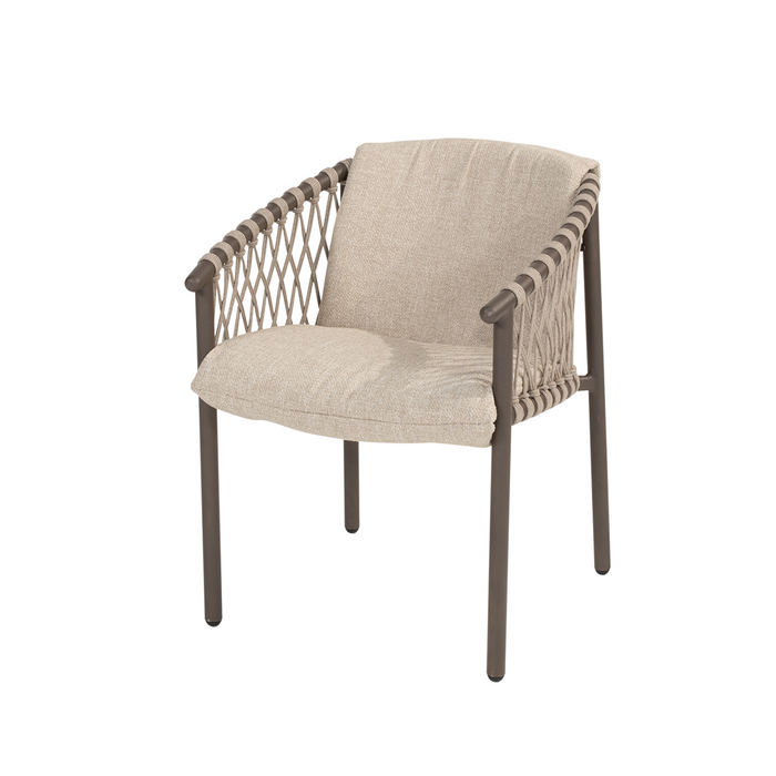 4-Seasons Allora dining tuinstoel - terre (1 stuk)