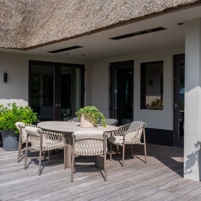 4-Seasons Allora dining tuinstoel - terre (1 stuk)