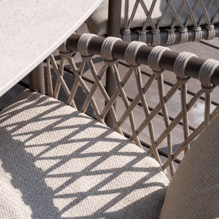 4-Seasons Allora dining tuinstoel - terre (1 stuk)