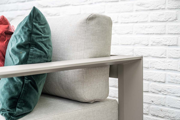 5-persoons stoel-bank loungeset - Levanto - taupe - Garden Impressions