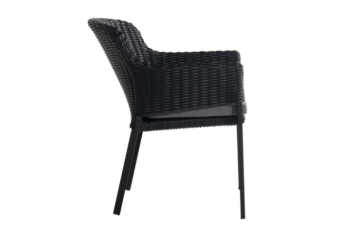 Hartman Cairo stapelbare tuinstoel - Zwart
