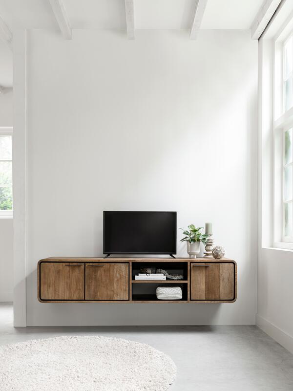 DTP Home Hanging TV stand Evo medium, 3 doors, 2 open racks,40x185x...