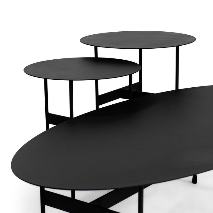 Spinder Design salontafel Mira Oval - Zwart