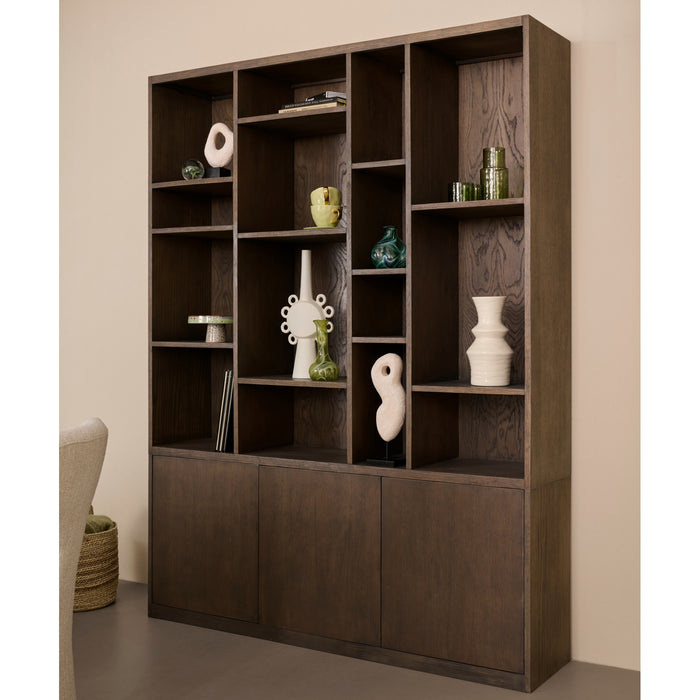 Wandkast Coimbra - Bruin|Hout - Noten - Hout