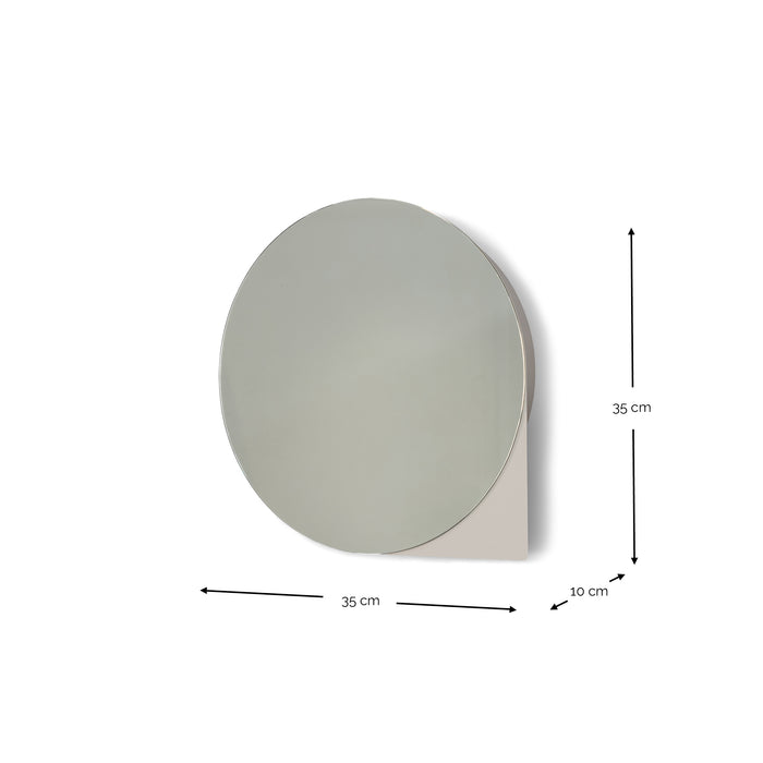 Spinder x BUDDE spiegelkast Sonnet S - Silky Taupe - 3 haakjes