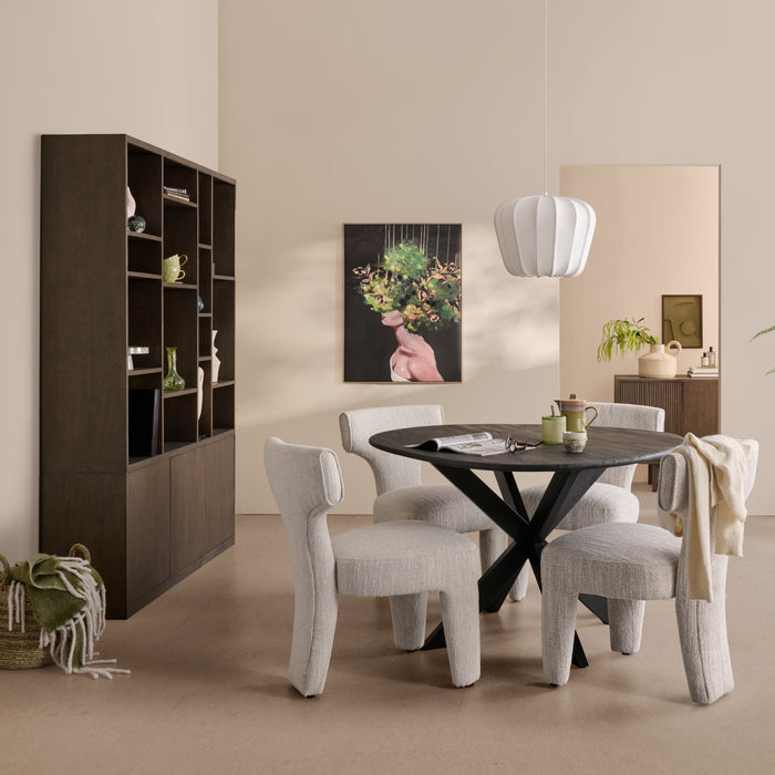 Wandkast Coimbra - Bruin|Hout - Noten - Hout