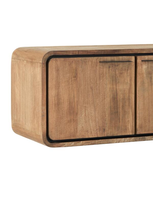 DTP Home Hanging TV stand Evo large, 4 doors, 2 open racks,40x225x4...