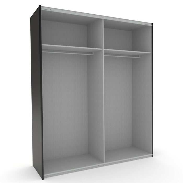 Woonexpress Kledingkast Cadiz - Antraciet|Zwart -