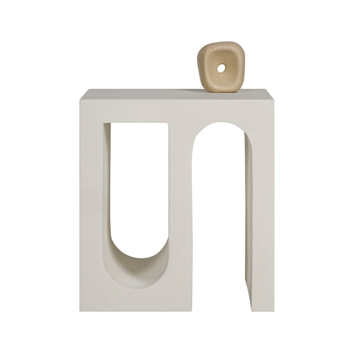 Bijzettafel Cara Wit - MDF - 50x55x40cm (BxHxD)