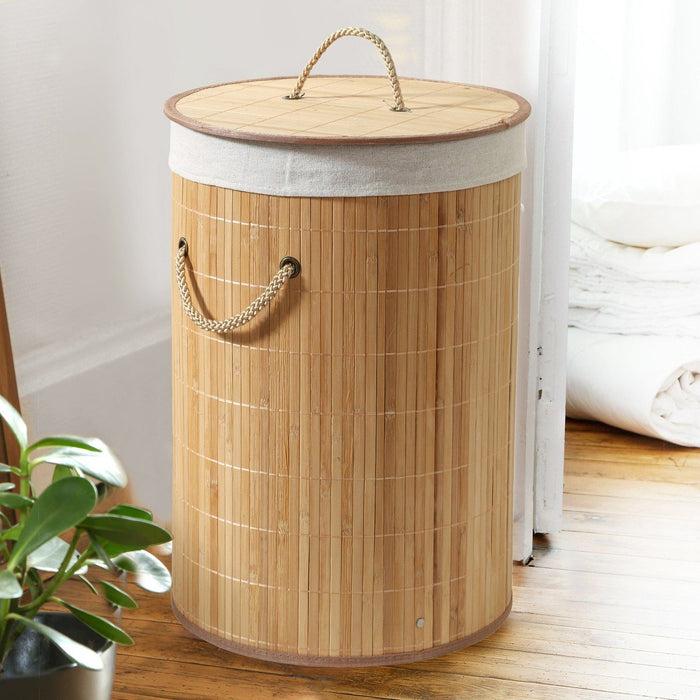 Calicosy - Ronde bamboe wasmand 60L - H50 cm