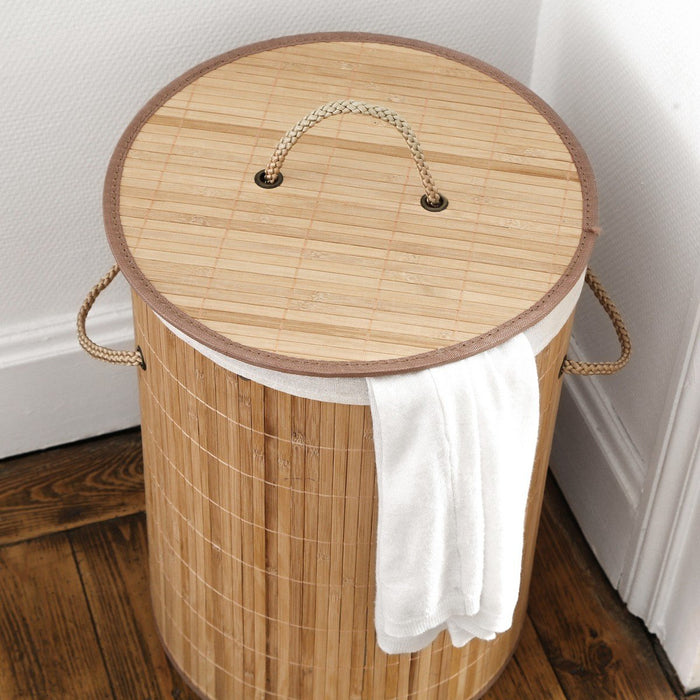 Calicosy - Ronde bamboe wasmand 60L - H50 cm