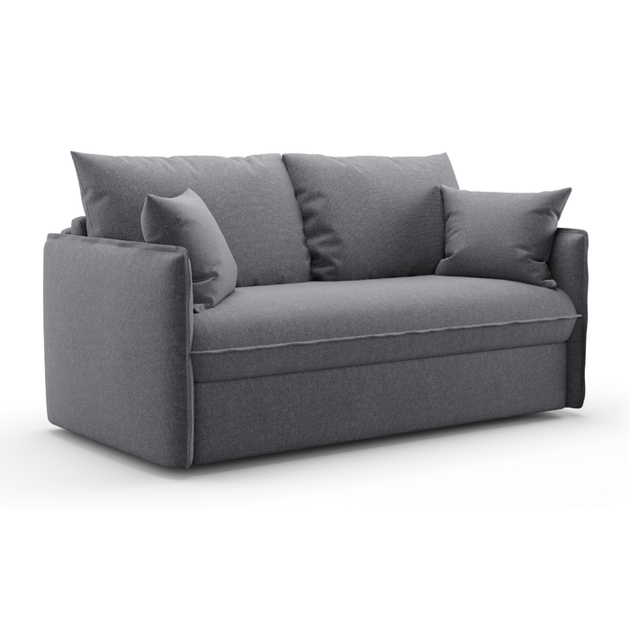 Calicosy - 3-zits slaapbank in stof B185 cm - MIKA - Grijs