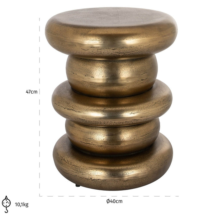 Richmond Interiors Ela Bijzettafel Goud