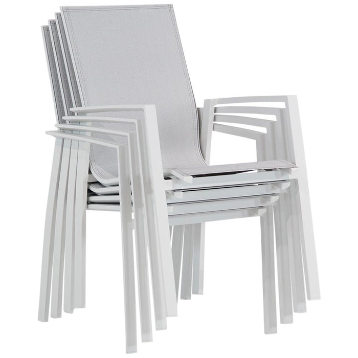 Lifestyle Garden FurnitureTuinsets met vuurtafel - Wit - 6