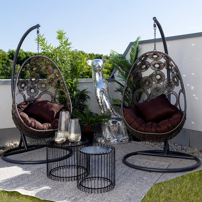 Kare Design Ibiza hängend fauteuil - bruin