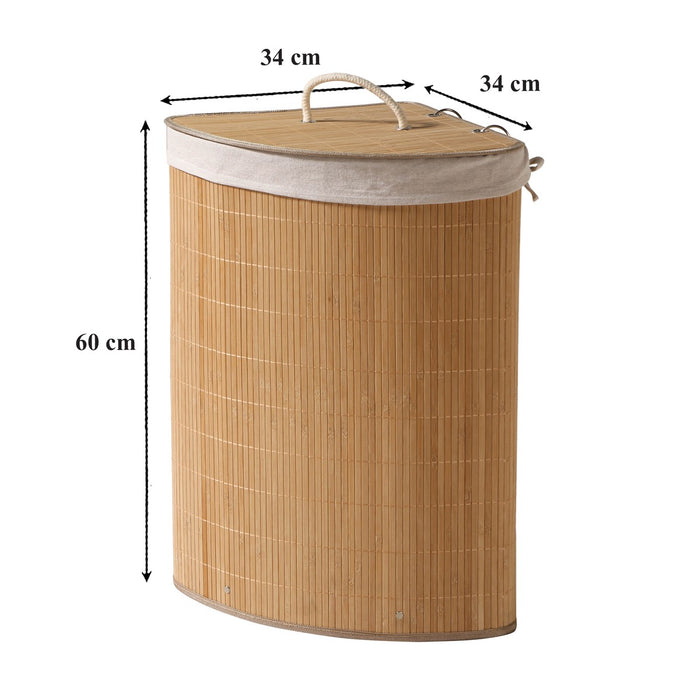 Calicosy - Hoekwasmand van bamboe - H60 cm