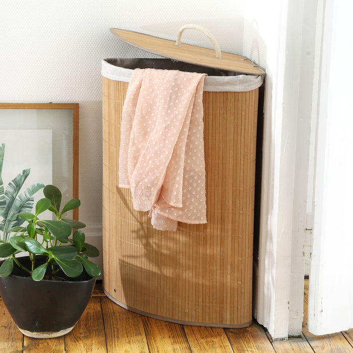 Calicosy - Hoekwasmand van bamboe - H60 cm