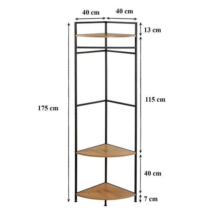 Calicosy - Hoekplank met kledingroede H175 cm - LEXIE