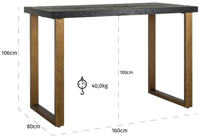 Richmond Interiors Blackbone Bartafel Geborsteld Goud