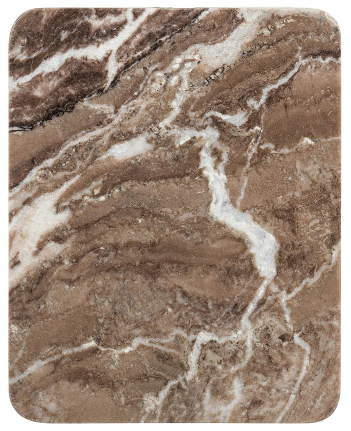 Richmond Interiors Benson Marmer Bijzettafel Bruin