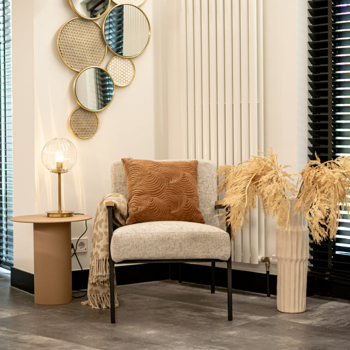 Bijzettafel Rorra - Metaal - 46x46x46cm (BxHxD)