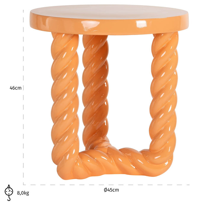 Richmond Interiors Rosly Bijzettafel Oranje