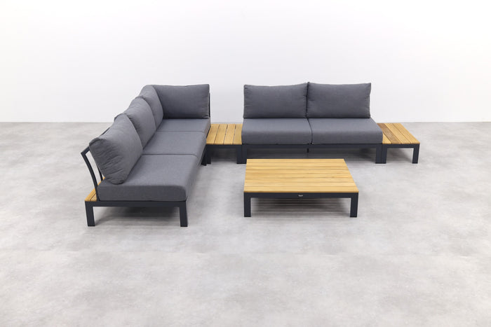 VDG Avalounge loungeset - Aluminium|teakhout - 5 persoons