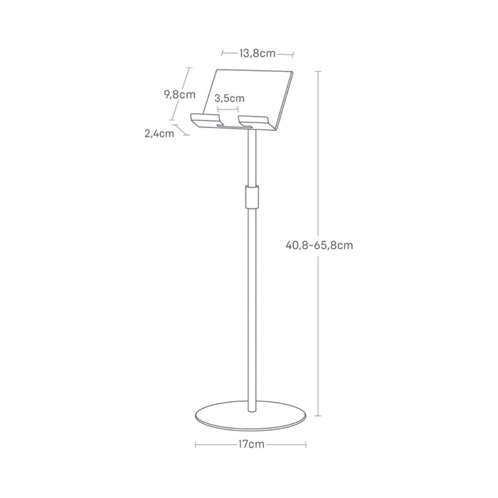 Yamazaki Tablet Standaard - Hoogte Verstelbaar - Smart - Wit