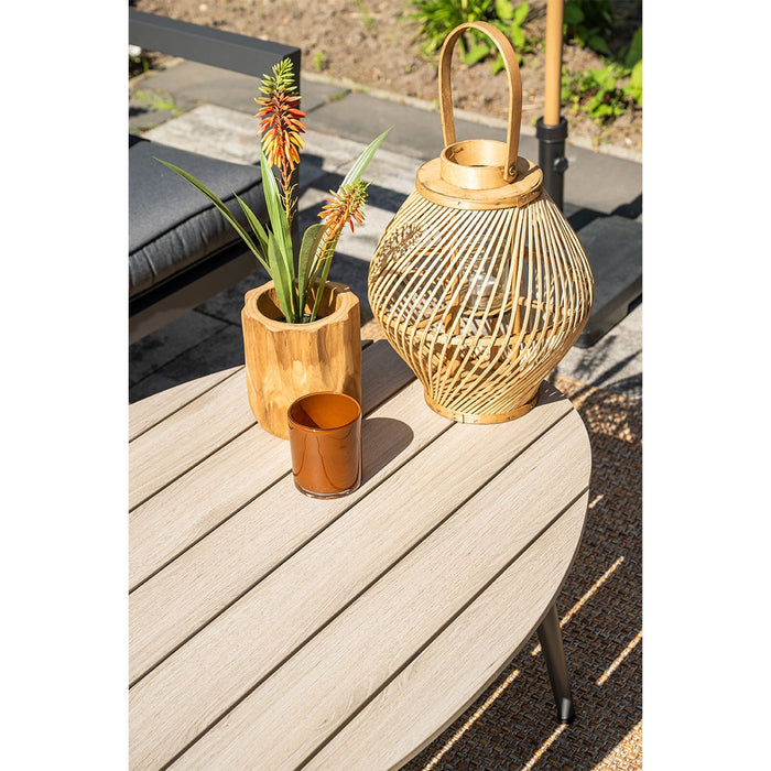 5-delige loungeset Ridge –4 luxe lounge fauteuils inclusief salontafel