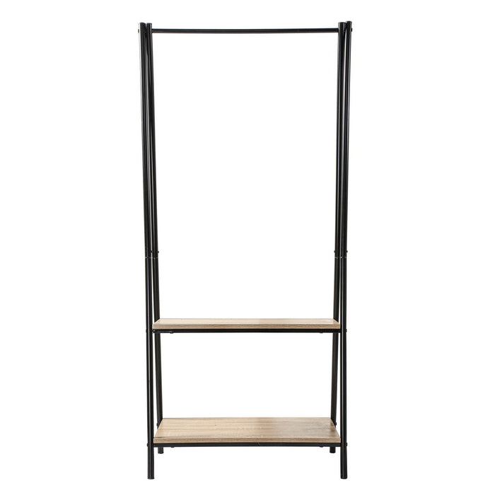 Calicosy - Rek met 2 planken in industriële stijl - H151 cm