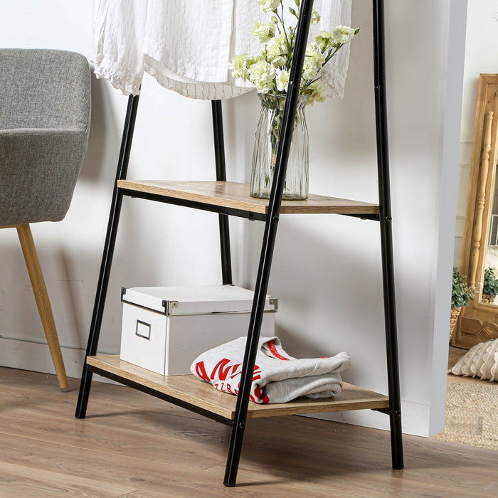 Calicosy - Rek met 2 planken in industriële stijl - H151 cm