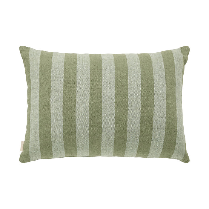 by fonQ Linen Stripe Sierkussen 40 x 60 cm - Groen