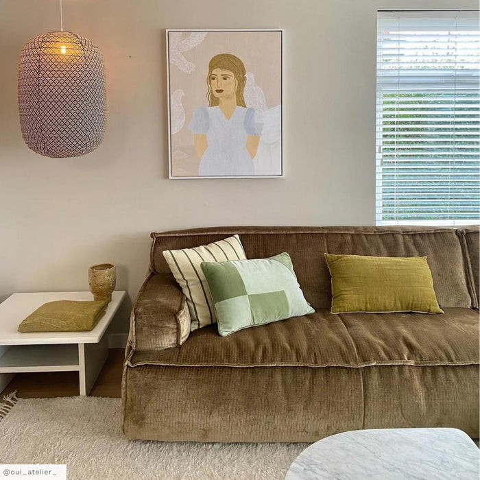 by fonQ Linen Line Sierkussen 50 x 50 cm - Beige