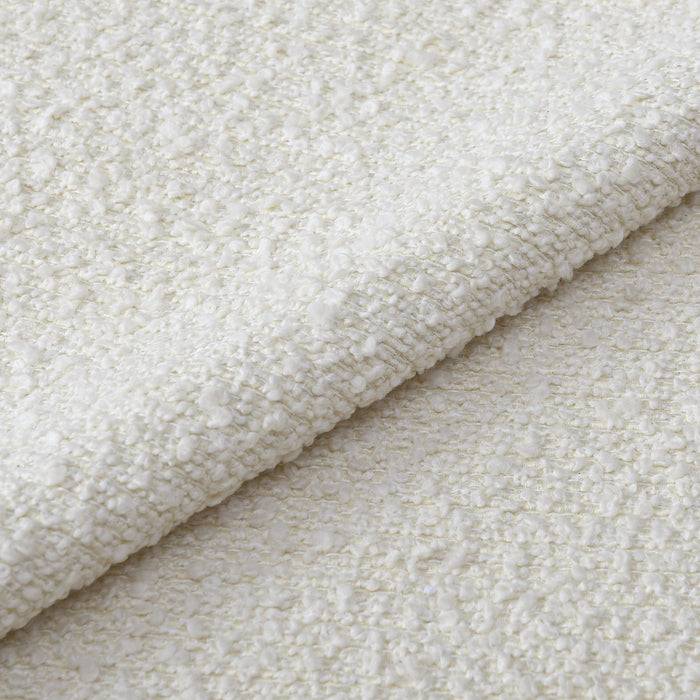 3-zitsbank in gebroken witte bouclette stof 210cm