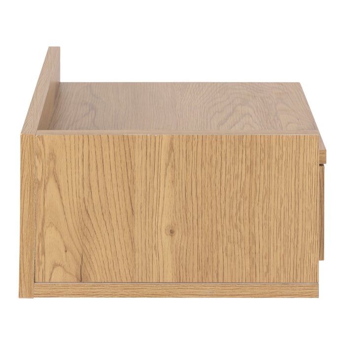 by fonQ basic Zoey Nachtkastje met zijvakje - Eikenbruin