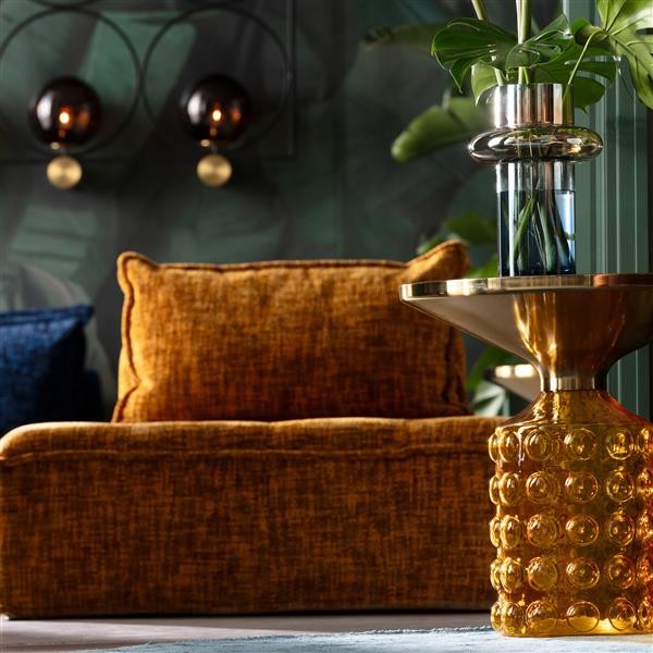 Kare Design Lola Bijzettafel - geel - Ø50cm