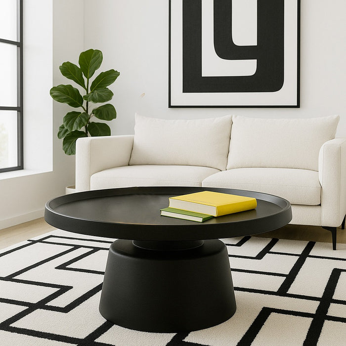 Kare Design Lima Salontafel - zwart - Ø70cm